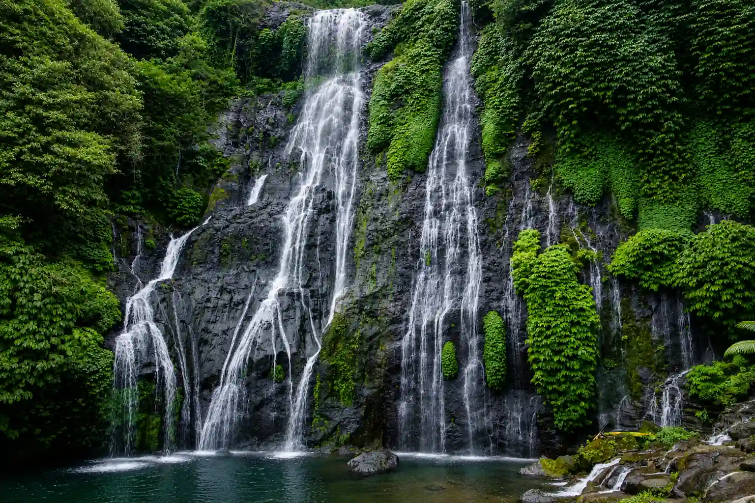 Banyumala Twin Waterfalls Bali waterfall